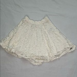 Abercrombie & Fitch White Lace Skirt